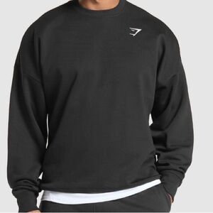 Gymshark  Black Crewneck Top Size M | Athletic Casual Wear